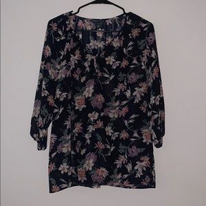 Brand New Floral Chiffon Blouse Sz Medium